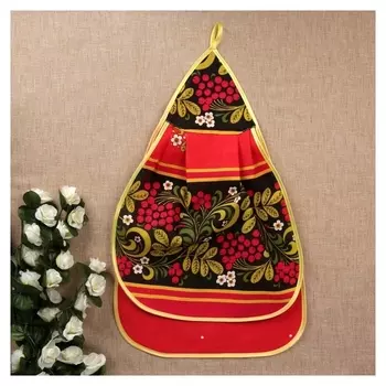 Полотенце «Луковка», двойная, хохлома, сувенирное