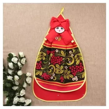 Полотенце «Луковка - матрёшка», хохлома, двойная сувенирное