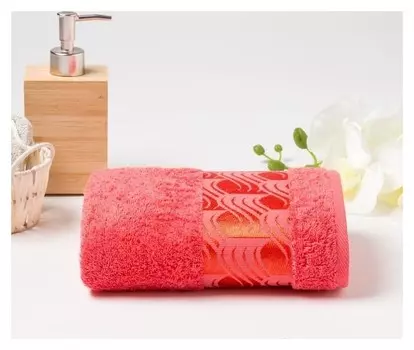 Полотенце махровое 70х130 см, цвет персиковый Tempesta