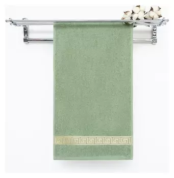 Полотенце махровое афина 70*120 см, болотный, хл 100%, 430 г/м2