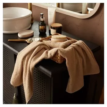 Полотенце махровое экономь и Я 30*60 см, цв. бежевый, 100% хлопок, 320 гр/м2