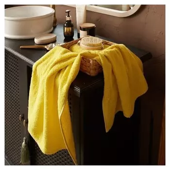 Полотенце махровое экономь и Я 30*60 см, цв. желтый 100% хлопок, 350 гр/м2