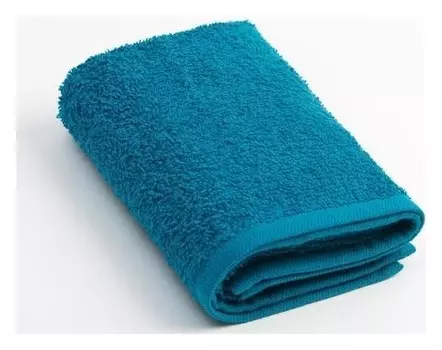 Полотенце махровое экономь и Я 30х60 см, цв. морской волны, 100% хлопок, 320 гр/м2