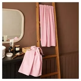 Полотенце махровое экономь и Я 50*90 см, цв. розовый, 100% хлопок, 350 гр/м2