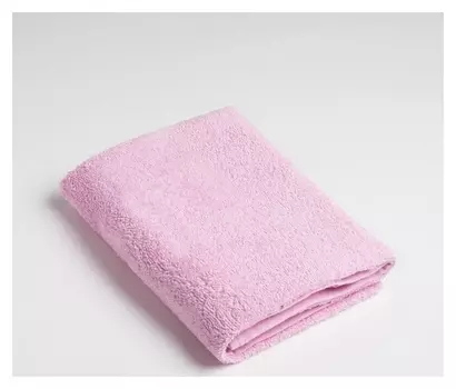 Полотенце махровое экономь и Я 50х90 см, цв. розовый, 100% хлопок, 320 гр/м2