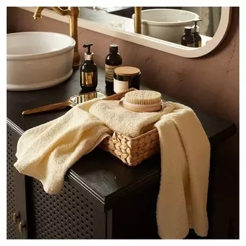 Полотенце махровое экономь и Я 70*140 см, цв. молочный, 100% хлопок, 350 гр/м2