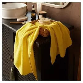 Полотенце махровое экономь и Я 70*140 см, цв. желтый, 100% хлопок, 350 гр/м2