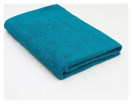 Полотенце махровое экономь и Я 70х130 см, цв. морской волны, 100% хлопок, 320 гр/м2