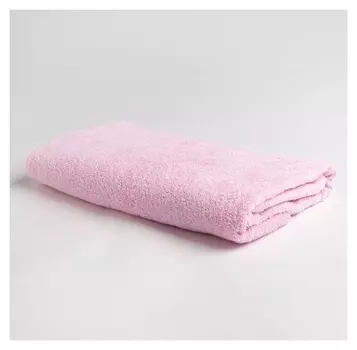 Полотенце махровое экономь и Я 70х130 см, цв. розовый, 100% хлопок, 320 гр/м2