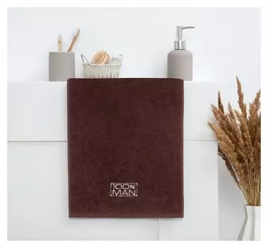 Полотенце махровое этель 100% Man 30х60см, 100% хлопок, 340гр/м2