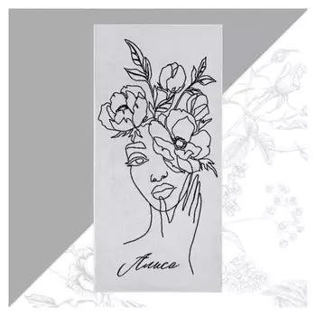 Полотенце махровое этель «Алиса» 70х130см, 100% хлопок, 420гр/м2