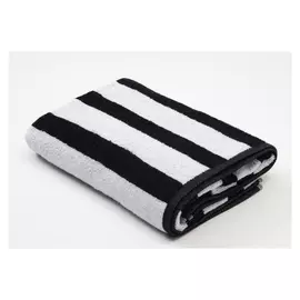 Полотенце махровое этель ЧБ «Полоски», пестроткань, 70х130 см