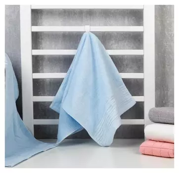 Полотенце махровое этель Classic цв.голубой, 35*75 см, 400 гр/м2, 100% хлопок