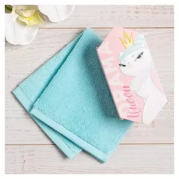 Полотенце махровое этель Drama Queen 30х30 см, 100 хлопок, 340гр/м2