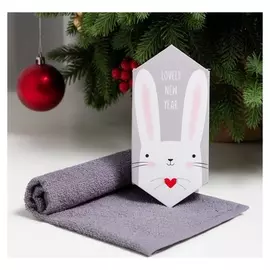 Полотенце махровое этель Happy Holidays 30х30 см, 100 хл, 340г/м2