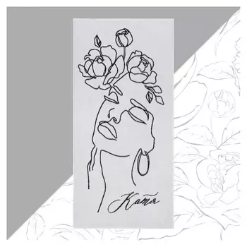 Полотенце махровое этель «Катя» 70х130см, 100% хлопок, 420гр/м2