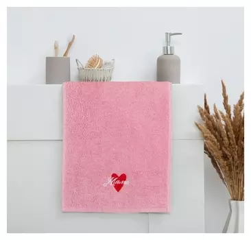 Полотенце махровое этель "Мама" 30х60см, 100% хлопок, 340гр/м2