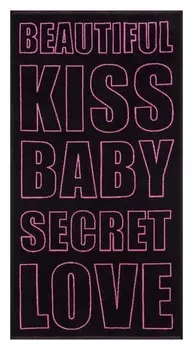 Полотенце махровое этель "Надписи" 67х130 см, 420 гр/м2, 100% хлопок