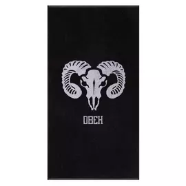 Полотенце махровое этель "Овен" чёрный, 67х130 см, 420 гр/м2, 100% хлопок