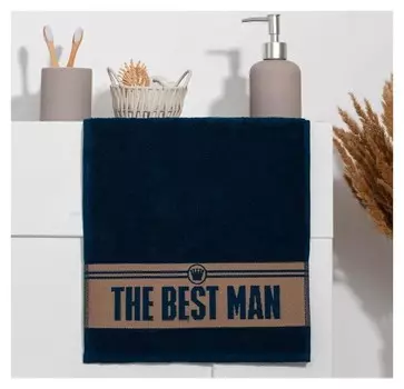 Полотенце махровое этель "The Best Man" 30х60 см, 100% хл, 360гр/м2
