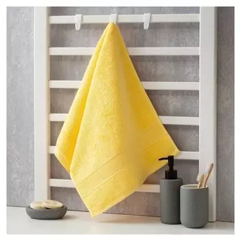 Полотенце махровое этель «Уют» 35*75 см, цв. желтый 100% хл, 600 гр/м2