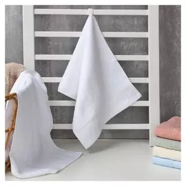 Полотенце махровое этель "Вензель" цв.белый, 35*75 см, 450 гр/м2, 100% хлопок