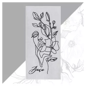 Полотенце махровое этель «Вика» 70х130см, 100% хлопок, 420гр/м2