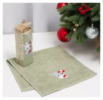 Полотенце махровое этель "Зайчик" 30х60 см, 100% хлопок, 340 г/м2