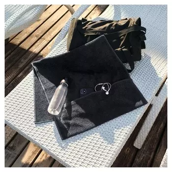 Полотенце махровое для тренировок Lovelife Active 50х100 см, цвет чёрный, 100% хл, 360 гр/м2