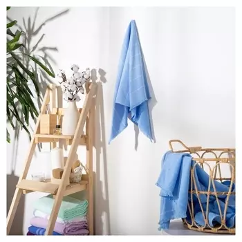 Полотенце махровое двухстороннее этель "Комфорт" 50*90 см, цв.голубой,100% хл, 240 гр/м2