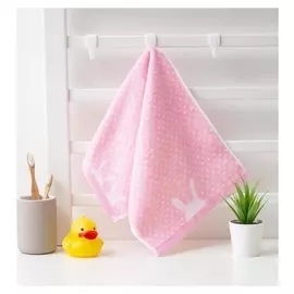 Полотенце махровое крошка Я «Зайка» 25х50 см