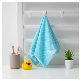 Полотенце махровое крошка Я «Зайка» 25х50 см