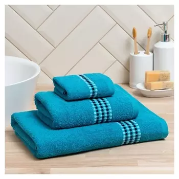 Полотенце махровое Love Life «Адажио» 30х50 см, морской, 100% хл, 450 гр/м2