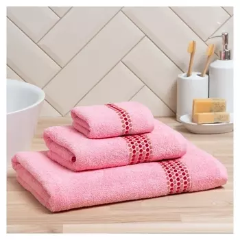 Полотенце махровое Love Life «Адажио» 30х50 см, розовый, 100% хл, 450 гр/м2