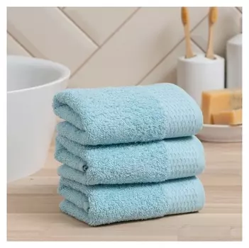 Полотенце махровое Love Life "Classic" 30*60 см, аквамарин, 100% хл, 450 гр/м2