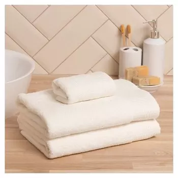 Полотенце махровое Love Life "Classic" 30*60 см, белый, 100% хл, 450 гр/м2