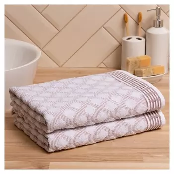 Полотенце махровое Love Life "Fantasy" 70х130 см, коричневый, 100% хл, 400 гр/м2