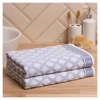 Полотенце махровое Love Life "Fantasy" 70х130 см, синий, 100% хл, 400 гр/м2