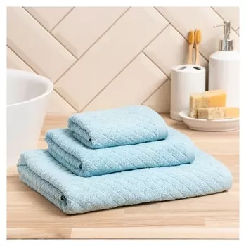 Полотенце махровое Love Life «Минимализм» 70х120 см, аквамарин, 100% хл, 500 гр/м2