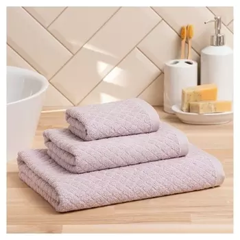 Полотенце махровое Love Life «Минимализм» 70х120 см, светло-лиловый, 100% хл, 500 гр/м2