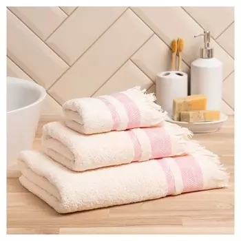 Полотенце махровое Love Life «Муссон» 30х50 см, розовый, 100% хл, 500 гр/м2