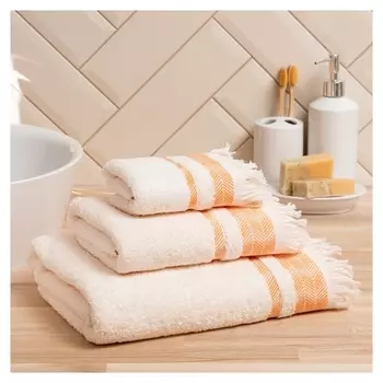 Полотенце махровое Love Life «Муссон» 50х80 см, оранжевый, 100% хл, 500 гр/м2