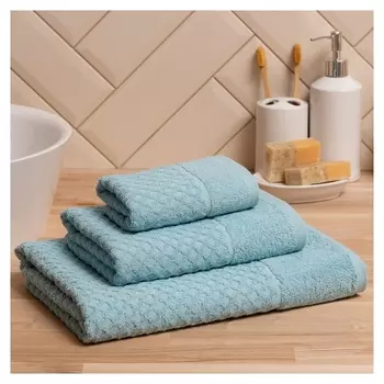 Полотенце махровое Love Life Silky Dream 30х60 см, аквамарин, 100% хл