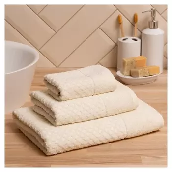 Полотенце махровое Love Life Silky Dream 30х60 см, молочный, 100% хл