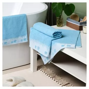 Полотенце махровое Love Life "Winter Dream" 50х90 см, голубой, 100% хл, 400 гр/м2