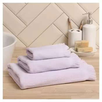 Полотенце махровое Lovelife "Fringe" 30х60 см, цвет светло-лавандовый, 100% хлопок, 380 гр/м2