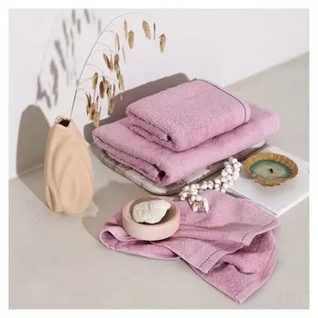 Полотенце махровое Lovelife "Plain" 70*140 см, цв. пыльная роза, 100% хлопок, 450 гр/м2