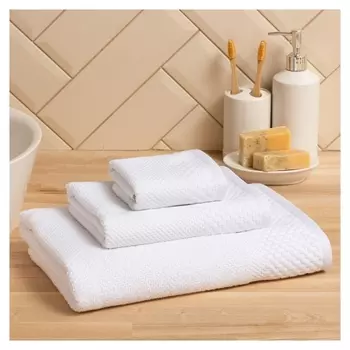 Полотенце махровое Lovelife Royal 30х50 см, цвет белый, 100% хл, 450 гр/м2