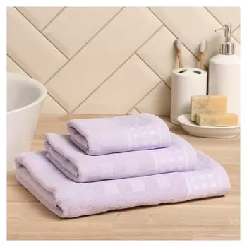 Полотенце махровое Lovelife "Square" 30х60 см, цвет светло-лавандовый, 100% хлопок, 380 гр/м2