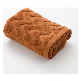 Полотенце махровое Lovelife Zig-zag 70*130 см, цв. корица,100% хл, 360 гр/м2